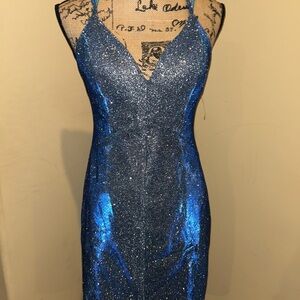 Alyce Paris homecoming dress 
Dark Blue opal color size 8